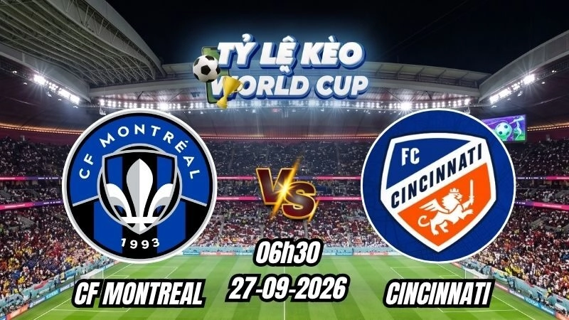 Soi kèo nhà cái CF Montreal vs Cincinnati 06h30 - 27/09/2026